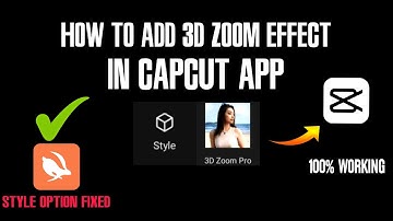 How To Add 3D Zoom Pro Effect In Capcut App | Style & 3D Zoom Effect Working 100% | Edits of Vamshi