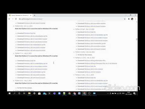 Download python for Win 10 or 7