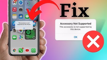 How To Fix this Accessory may not be Supported by your #iPhone