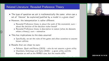 Itzhak Gilboa talks on "Decision Theory as a Test of Coherence"