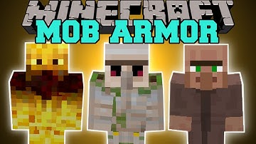 Minecraft: MOB ARMOR (TURN INTO MOBS AND GAIN THEIR ABILITIES!) Mod Showcase