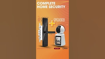 Home Security Deal - Finger Print Door Lock and HD CCTV camera combo #omnismart