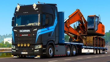 ETS2 | Sania S520 V8 Philip Judge Open Pipe Sound And Fliegl Trailer [1.40]