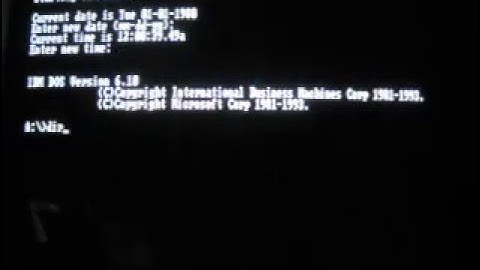 IBM DOS 6.1 running on the MCL86 microsequencer 8088 core