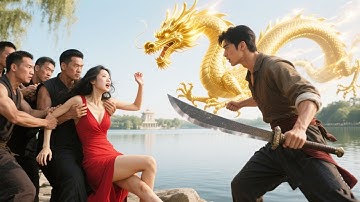 美女被百人围殴！湖中杀神破水而出，一刀斩首黑帮老大，美女当场求婚！#shortfilm #shortvideo #男频 #反转 #爽文  #逆袭 #打脸 #狂婿 #觉醒