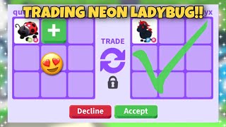 Making A *NEON* Ladybug + Seeing Offers in RICH Adopt Me Server! | (Roblox)