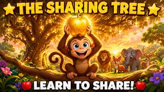 🦁 The Sharing Tree | Learn to Share | Fun Educational Cartoon for Kids USA