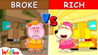 Rich vs Broke Airplane Challenge with Wolfoo - Fun Playtime for Kids 🤩 @WolfooCanadaKidsCartoon screenshot 4