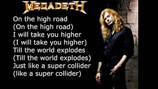 Megadeth - Super collider (with Lyrics) *New Song*