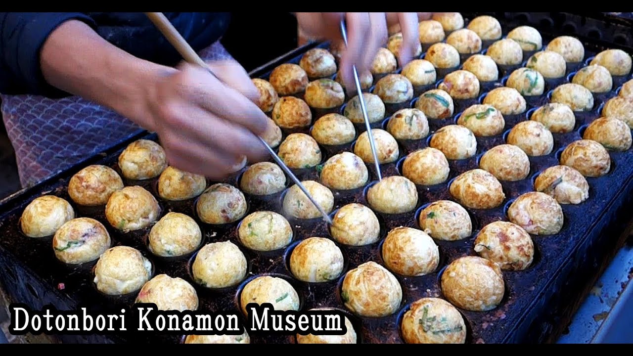 Музей Дотонбори Такояки Конамон | Профессиональные такояки, приготовленные на гриле, с превосходн...