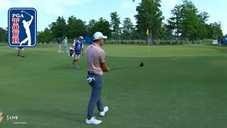 Collin Morikawa's fairway-metal hole out at Zurich Classic