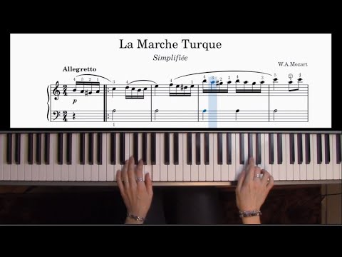 Partition piano sheet music / Marche Turque, Mozart (easy