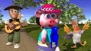 A Peppa La Cerdita Le Gusta Correr En Medio De La Granja Para Disfrutar Del Sol.