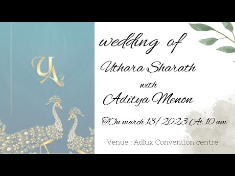 UTHARA SHARATH & ADITYA MENON || WEDDING || SHABEER ZYED PHOTOGRAPHY