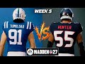 Texans vs Colts Week 5 Simulation | Madden 27 Rosters