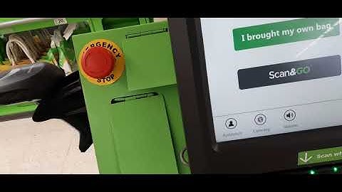 ASDA self-service checkout in Newark Castle.