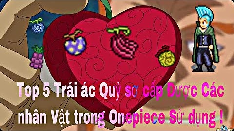 Top 5 Trái ác Quỷ Sơ Cấp Trong Onepice Đã xuất hiện trong Game _ Và Nhân Vật Sử Dụng Chúng !!