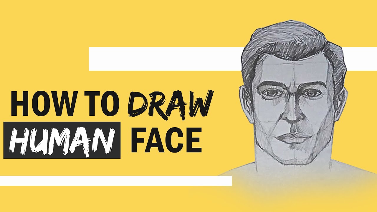 HOW TO DRAW HUMAN FACE HM Draws YouTube