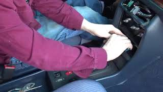 MercedesBenz W123 center console removal (stuck heater fan switch)