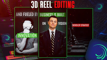 Viral 3D Reels Editing In Mobile Like After Effects | Alight Motion Tutorial (Part 5)