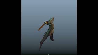 Alligator Jump Attack Game Animation.