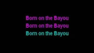 karaoke ccr born on the bayou avi xvid chords