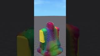 raining RAINBOW SLIME in roblox #shorts