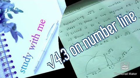 Representing √4.3 on number line.  In 5 easy steps