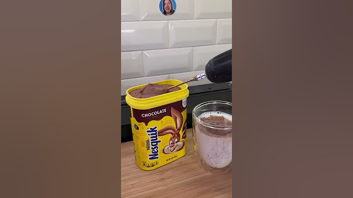 How to make chocolate milk with screw driver @ is the thing above title