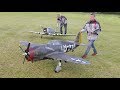 MOKI 250cc 1/4 SCALE CARF TEXAN + CARF P-47 HOWLING ACROSS WESTON PARK RC AIRSHOW - 2019