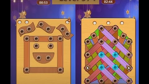Wood Nuts & Bolts Puzzle - Level 574