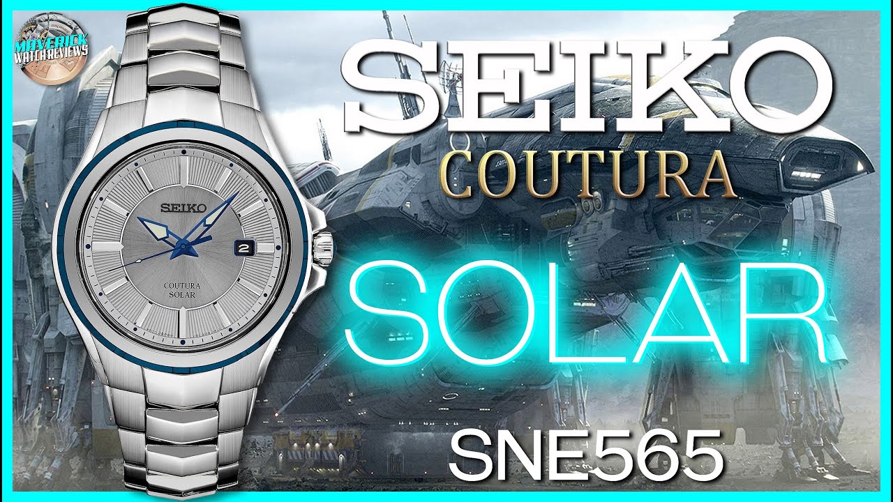 Alien Watch! | Seiko Coutura 100m Solar quartz SNE565 Dress Watch Unbox &  Review - YouTube