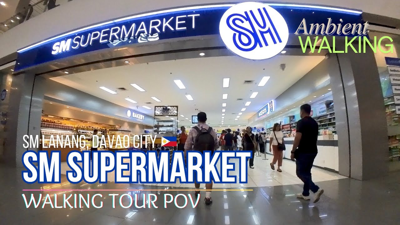 Grocery Shopping ASMR 🛒 SM Supermarket SM Lanang Davao Walking Tour 🇵🇭 | Supermarket Ambience #POV