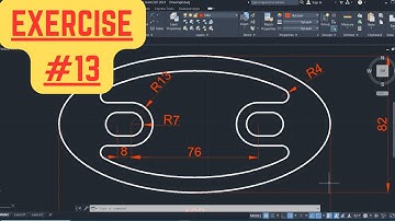 AutoCAD 2D Basic Drawing Tutorial Lessons For Beginners #13