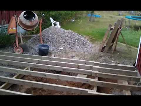 Trädäck 1 grunden klar youtube
