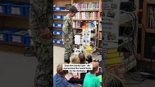 Soldier Surprises Niece At School