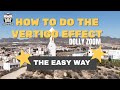 How to do the vertigo effect using dji drone with waypoints