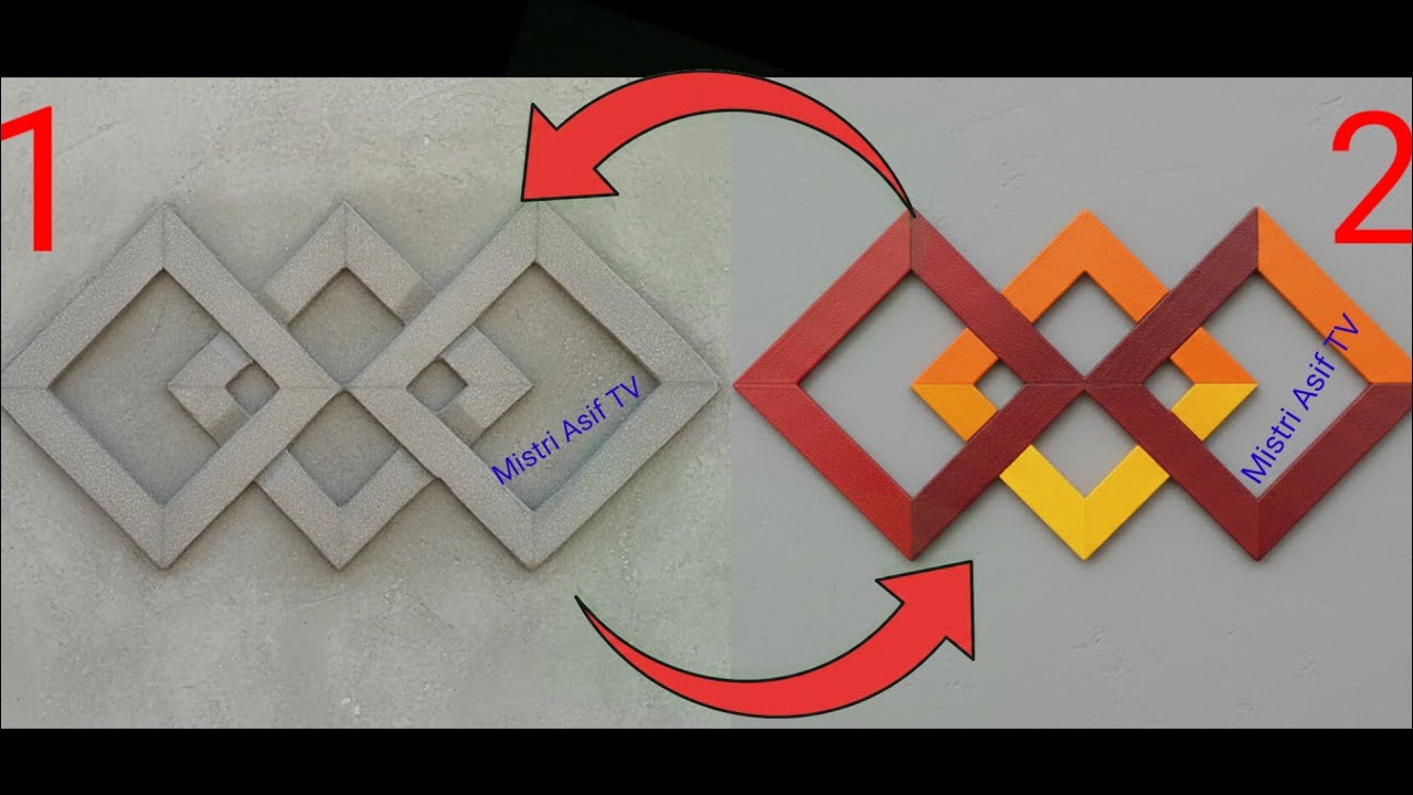 جدید پلاسٹر ڈیزائن بنانے کا طریقہ | New Wall Plaster Design 2026 Mistri Asif TV