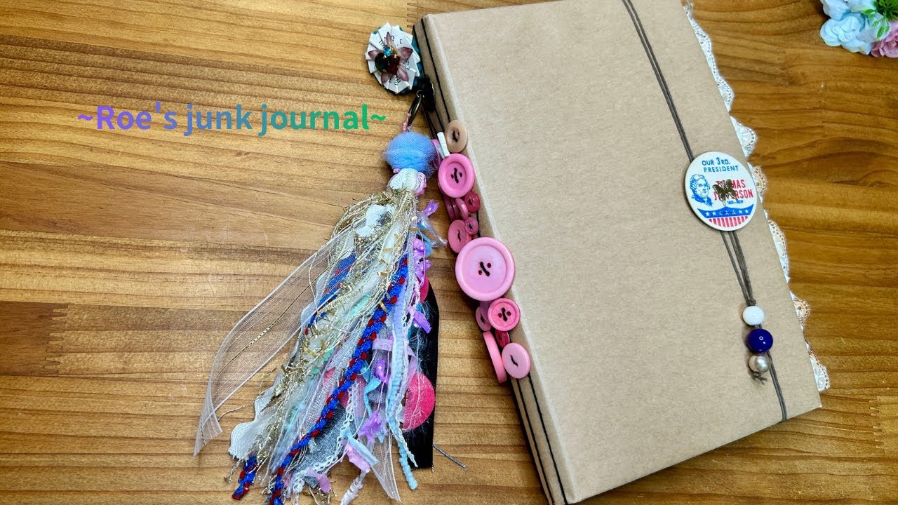 ジャンクジャーナル。·͜·。紙音ジャーナルᵕ̈* ASMR】ジャンクジャーナル 紙の音 作業用 [junk journal / No Talking