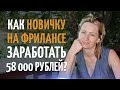 Как заработать 58 000 рублей новичку на фрилансе? Интервью с Ольгой Сторчак, 27 поток!