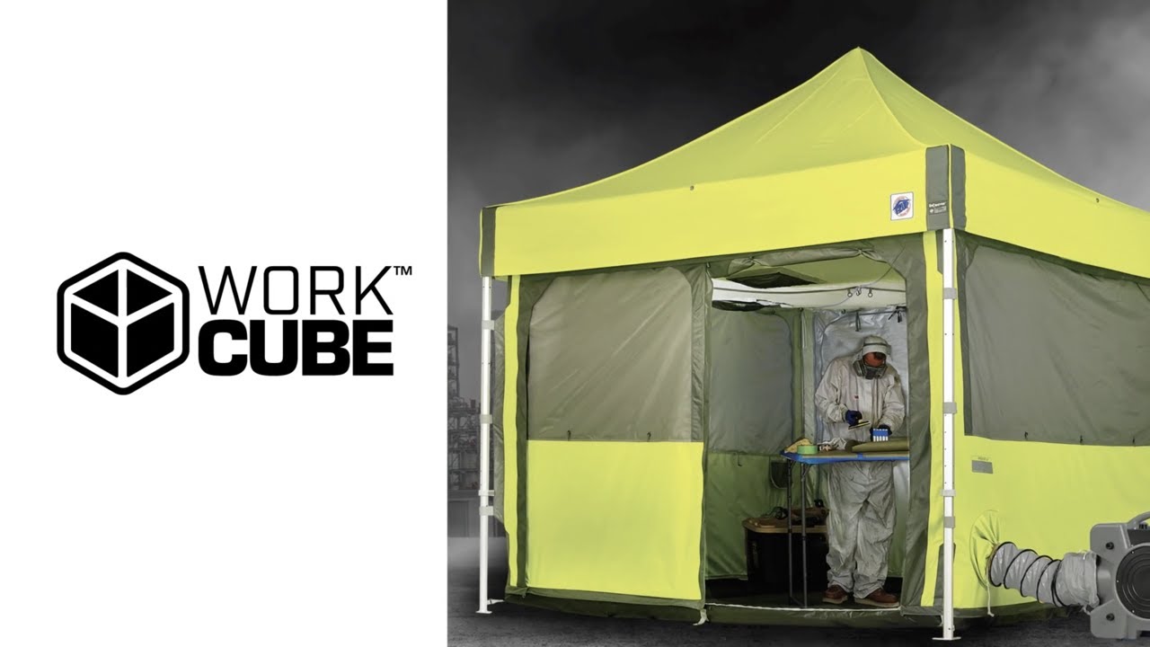 E-Z UP® Work Cube™ - Portable Utility Enclosure for Construction &  Industrial 