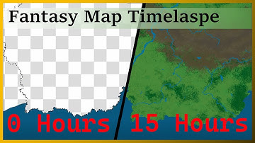 Timelapse - Fantasy Map in Krita