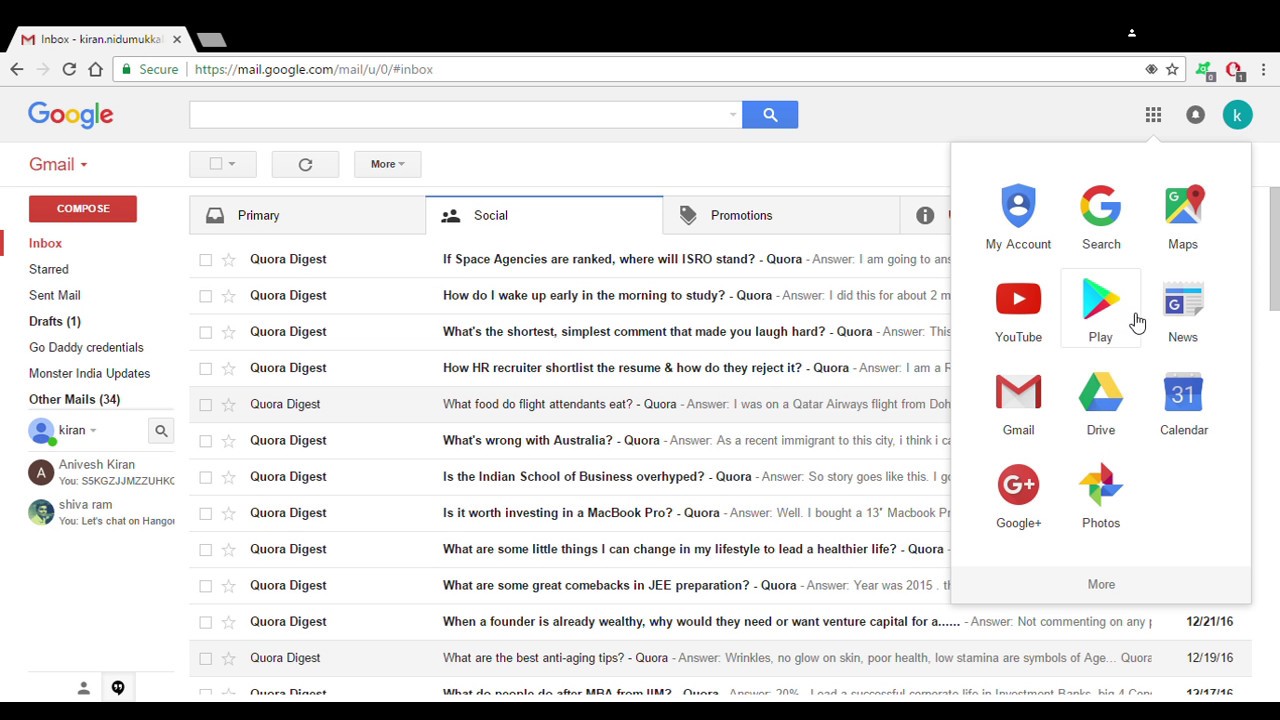 How To Quickly Add Apps To Google Apps Menu In Gmail