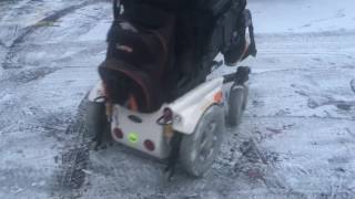 Wheelchair drift in Bratislava