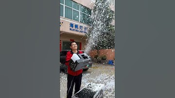 Create the Perfect Winter Wonderland! 1500W Snow Machine in Action ❄️✨