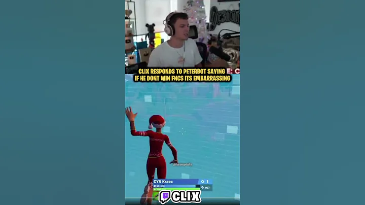 Clix Responds to Peterbot hating on him #fortnite #peterbot #clix #pollo #fncs #fyp #viral