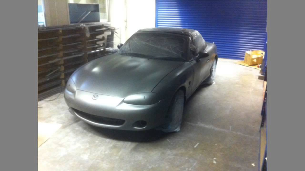 plasti dip Mazda mx5 in anthracite grey - YouTube