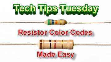 Reading Resistor Color Codes Fast, Tech Tips Tuesday
