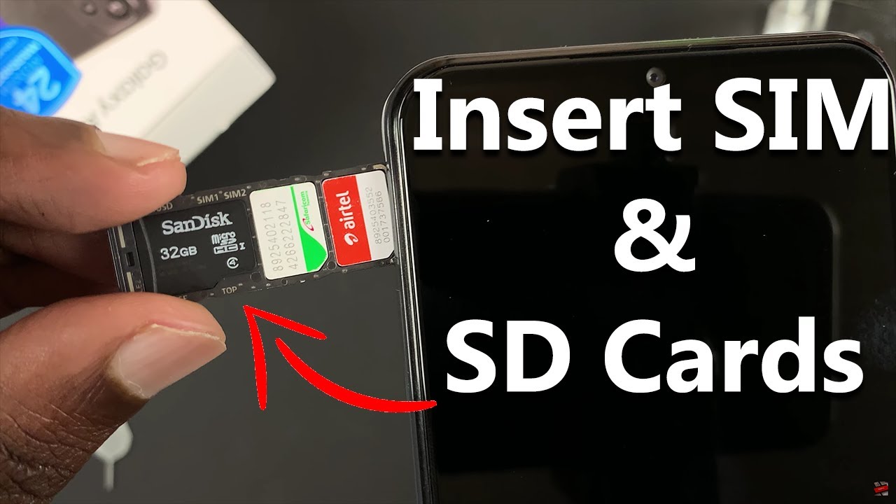 Samsung Galaxy A23 How To Insert Dual SIM Cards and SD Cards YouTube