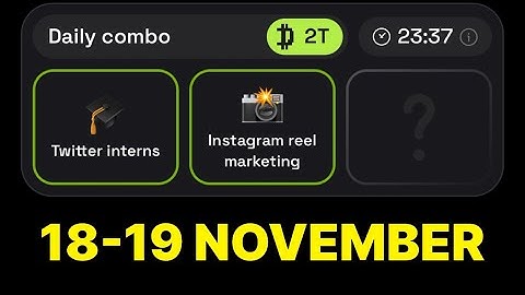 Dropee Daily Combo 18 & 19 November | Dropee Daily Combo  Today | Today Dropee Combo Card |